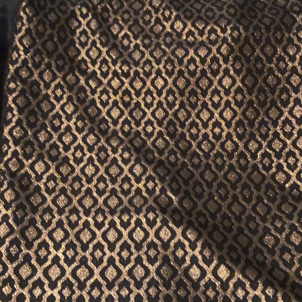 Black and gold pencil skirt